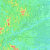 Topografische kaart Guaraná, hoogte, reliëf