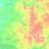 Topografische kaart Puolanka, hoogte, reliëf