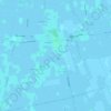 Topografische kaart Onderdendam, hoogte, reliëf