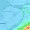 Topografische kaart Dronten, hoogte, reliëf