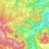 Topografische kaart Ráfales, hoogte, reliëf