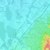 Topografische kaart Renchen, hoogte, reliëf