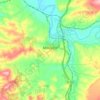 Topografische kaart Mengíbar, hoogte, reliëf