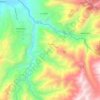 Topografische kaart Chuga, hoogte, reliëf