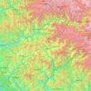 Topografische kaart Shimla District, hoogte, reliëf