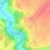 Topografische kaart Mauperthuis, hoogte, reliëf
