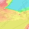 Topografische kaart Niagara Peninsula, hoogte, reliëf