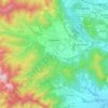 Topografische kaart Giaveno, hoogte, reliëf