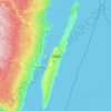 Topografische kaart Öland, hoogte, reliëf