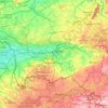 Topografische kaart Hene, hoogte, reliëf