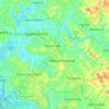Topografische kaart Ithikkara, hoogte, reliëf