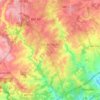 Topografische kaart Bel Air South, hoogte, reliëf