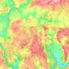 Topografische kaart Meslan, hoogte, reliëf