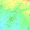 Topografische kaart La Roca de la Sierra, hoogte, reliëf