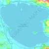 Topografische kaart Trasimeense Meer, hoogte, reliëf