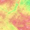 Topografische kaart Зубцовский муниципальный округ, hoogte, reliëf