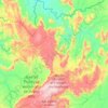Topografische kaart Cavalcante, hoogte, reliëf