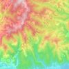 Topografische kaart Gilhac-et-Bruzac, hoogte, reliëf