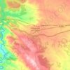 Topografische kaart Villargordo del Cabriel, hoogte, reliëf