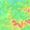 Topografische kaart Sauviat-sur-Vige, hoogte, reliëf
