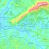Topografische kaart Tiradentes, hoogte, reliëf