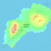 Topografische kaart Yunaska Island, hoogte, reliëf