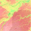 Topografische kaart Beruri, hoogte, reliëf
