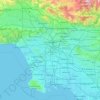 Topografische kaart Los Ángeles, hoogte, reliëf
