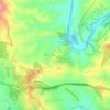 Topografische kaart Muirlea, hoogte, reliëf