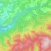 Topografische kaart Sivergues, hoogte, reliëf