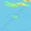 Topografische kaart Općina Lastovo, hoogte, reliëf