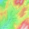 Topografische kaart Habère-Poche, hoogte, reliëf