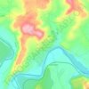Topografische kaart Lapuebla de Labarca, hoogte, reliëf