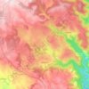 Topografische kaart Ladinhac, hoogte, reliëf