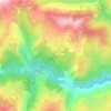 Topografische kaart Vallica, hoogte, reliëf