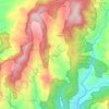 Topografische kaart Puspo, hoogte, reliëf