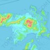 Topografische kaart Langkawi Island, hoogte, reliëf