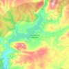 Topografische kaart Pálmaces de Jadraque, hoogte, reliëf