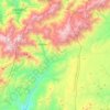 Topografische kaart Toubkal ⵜⵓⴱⵇⴰⵍ توبقال, hoogte, reliëf