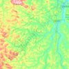 Topografische kaart São Sebastião do Oeste, hoogte, reliëf
