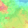 Topografische kaart East Berbice-Corentyne, hoogte, reliëf