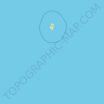 Topografische kaart Wallis and Futuna, hoogte, reliëf
