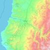 Topografische kaart Vallenar, hoogte, reliëf