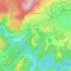 Topografische kaart Le Tignet, hoogte, reliëf