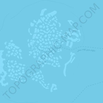 Topografische kaart العالم, hoogte, reliëf