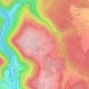Topografische kaart Monakam, hoogte, reliëf