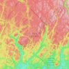 Topografische kaart Zec Batiscan-Neilson, hoogte, reliëf