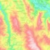 Topografische kaart Yanaoca, hoogte, reliëf