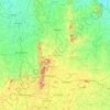 Topografische kaart Chikkaballapura, hoogte, reliëf