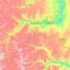 Topografische kaart Huancavelica, hoogte, reliëf